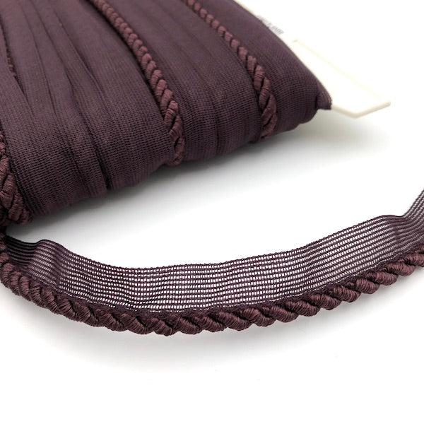 FLANGED CORD Aubergine Per meter 6mm / Mollies New Zealand