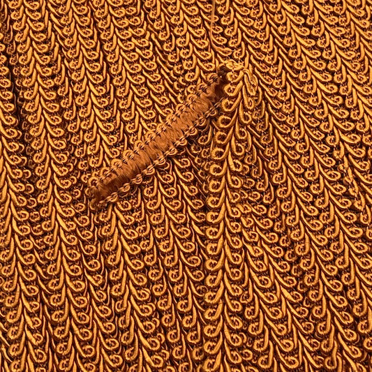 GIMP BRAID French 12mm Old Gold Per meter / Mollies New Zealand