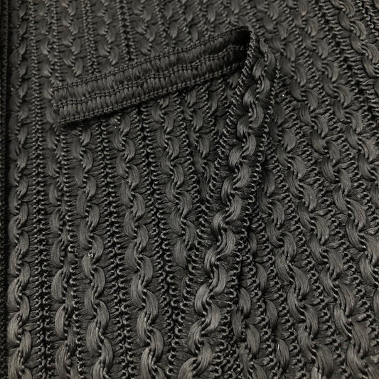 GIMP BRAID Alba 10mm Black Per meter / Mollies New Zealand