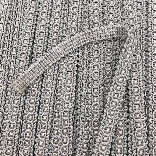 GIMP BRAID Lamp 10mm Grey Per meter / Mollies New Zealand