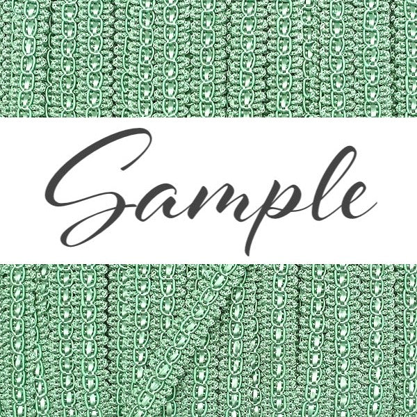 GIMP BRAID Fancy 15mm Mint Leaf / Mollies New Zealand
