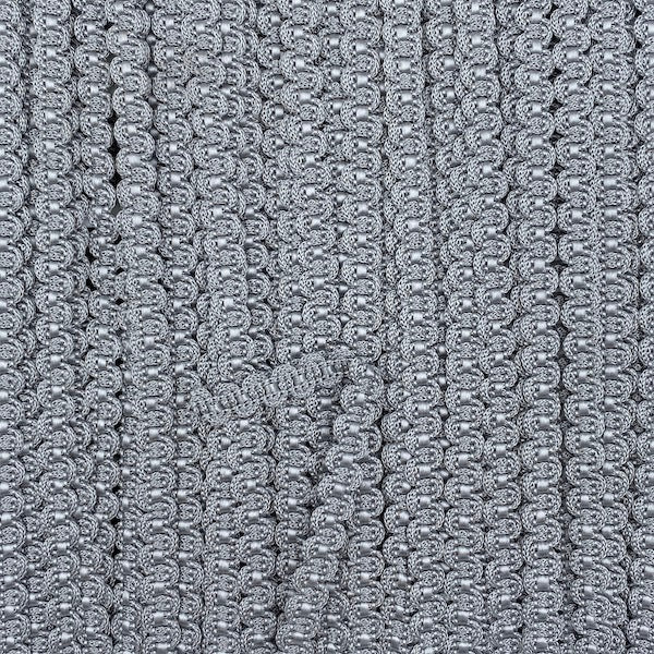 GIMP BRAID Link 8mm #02 Silver Grey | Mollies Make And Create NZ