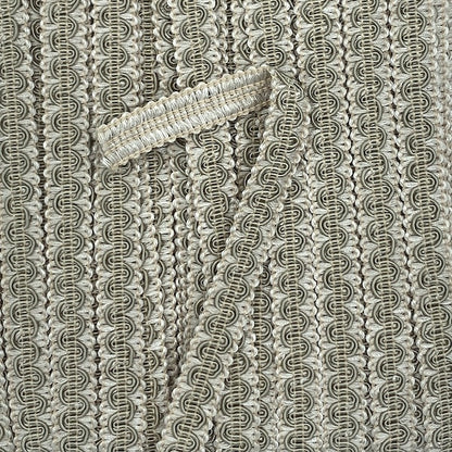 GIMP BRAID Scroll 14mm Beige Fern Per meter / Mollies New Zealand