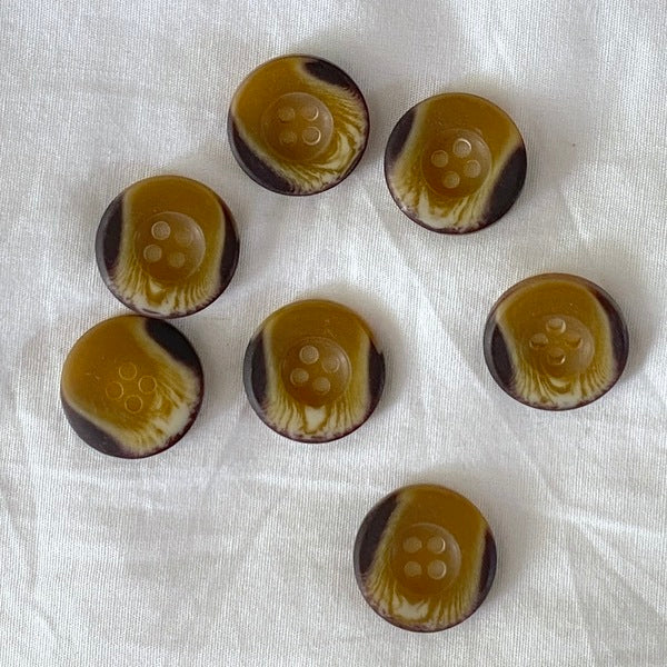 SULLIVANS Button 4-Hole Brown / Mollies New Zealand