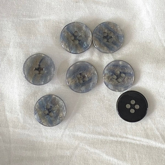 SULLIVANS Button 4-Hole Grey / Mollies New Zealand