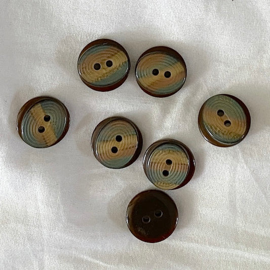 SULLIVANS Button 2-Hole Brown / Mollies New Zealand