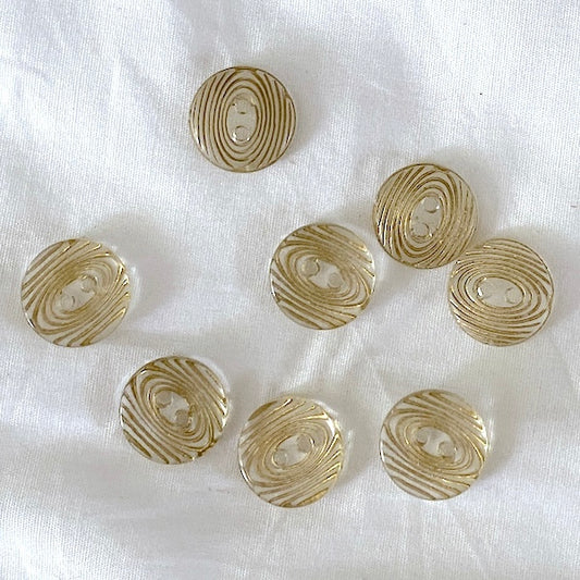 SULLIVANS Button 2-Hole Beige Clear / Mollies New Zealand