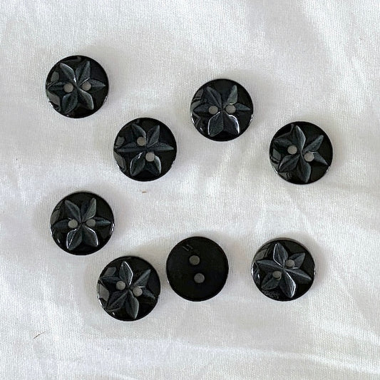 SULLIVANS Button Black 2-Hole 14mm | Mollies Make And Create NZ