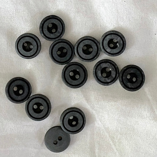 SULLIVANS Button 2-Hole Grey / Mollies New Zealand