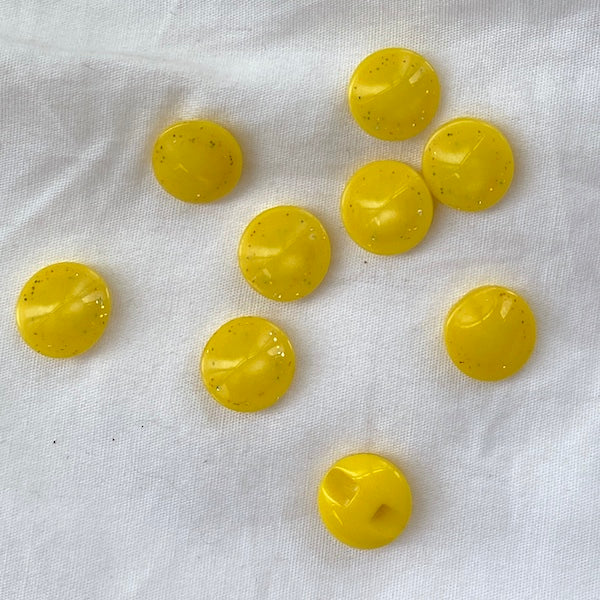 SULLIVANS Button Yellow Self-Shanked 14mm | Mollies Make And Create NZ