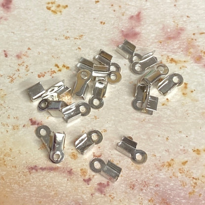 SULLIVANS Leather Clamp Dark Silver 10mm / Mollies New Zealand