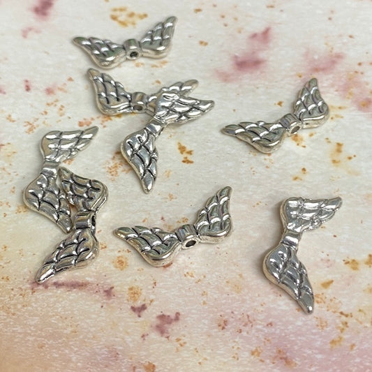 SULLIVANS Charm Silver Angel Wings / Mollies New Zealand