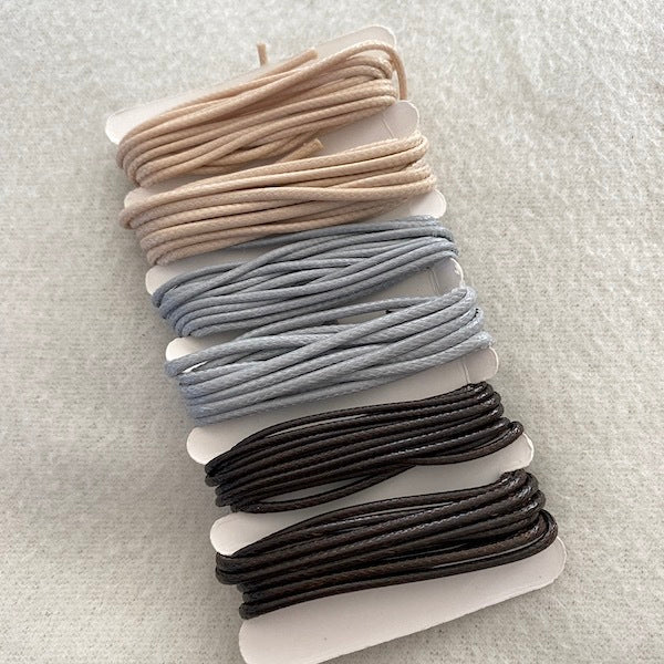 SULLIVANS Silky Rope Cord Grey Black / Mollies New Zealand