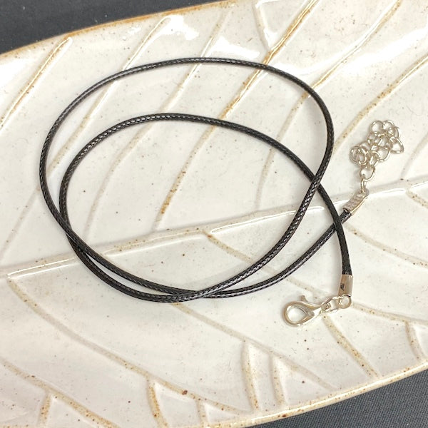 BASICS Black Corded Necklace | Mollies Make And Create NZ