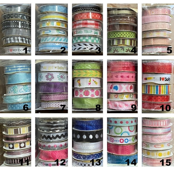 SULLIVANS Mixed Colour Ribbon Pack / Mollies New Zealand