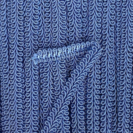 GIMP BRAID French 12mm Cornflower Per meter / Mollies New Zealand