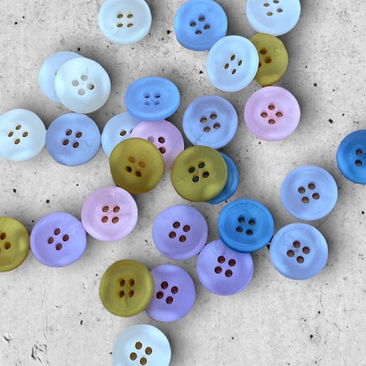 ABBEY 4-Hole Button 12mm | Mollies Make And Create NZ