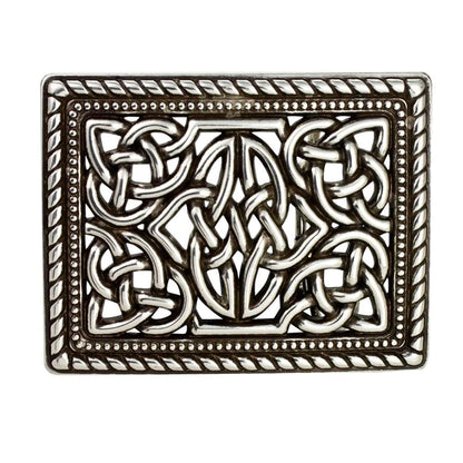 IVAN Victorian Trophy Buckle Antique Silver Rectangle 38mm (1-1 2") / Mollies New Zealand