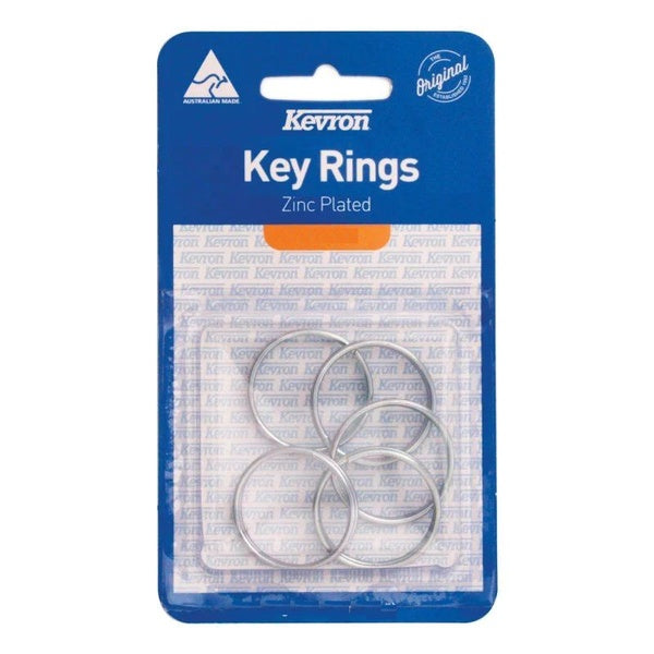 KEVRON Zinc Plated Key Rings | Mollies Make And Create NZ