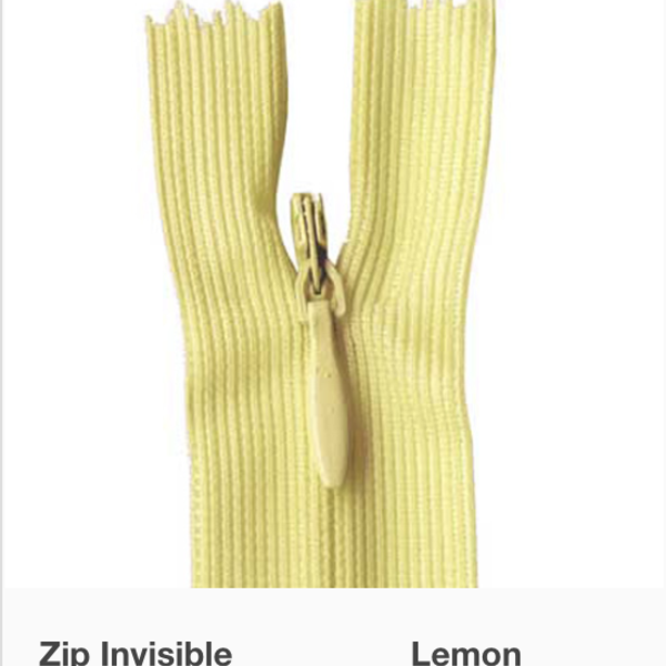 MOLLIES New Zealand / Invisible Zipper Lemon #940 30-35cm