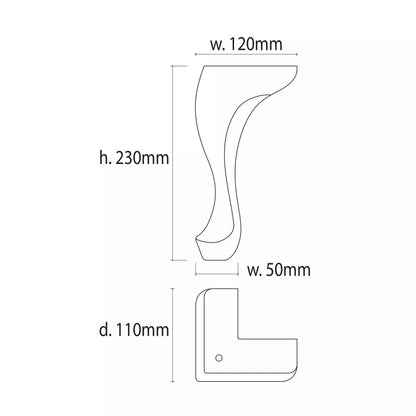 Warwick Leg Cabriole Mahogany / Mollies New Zealand