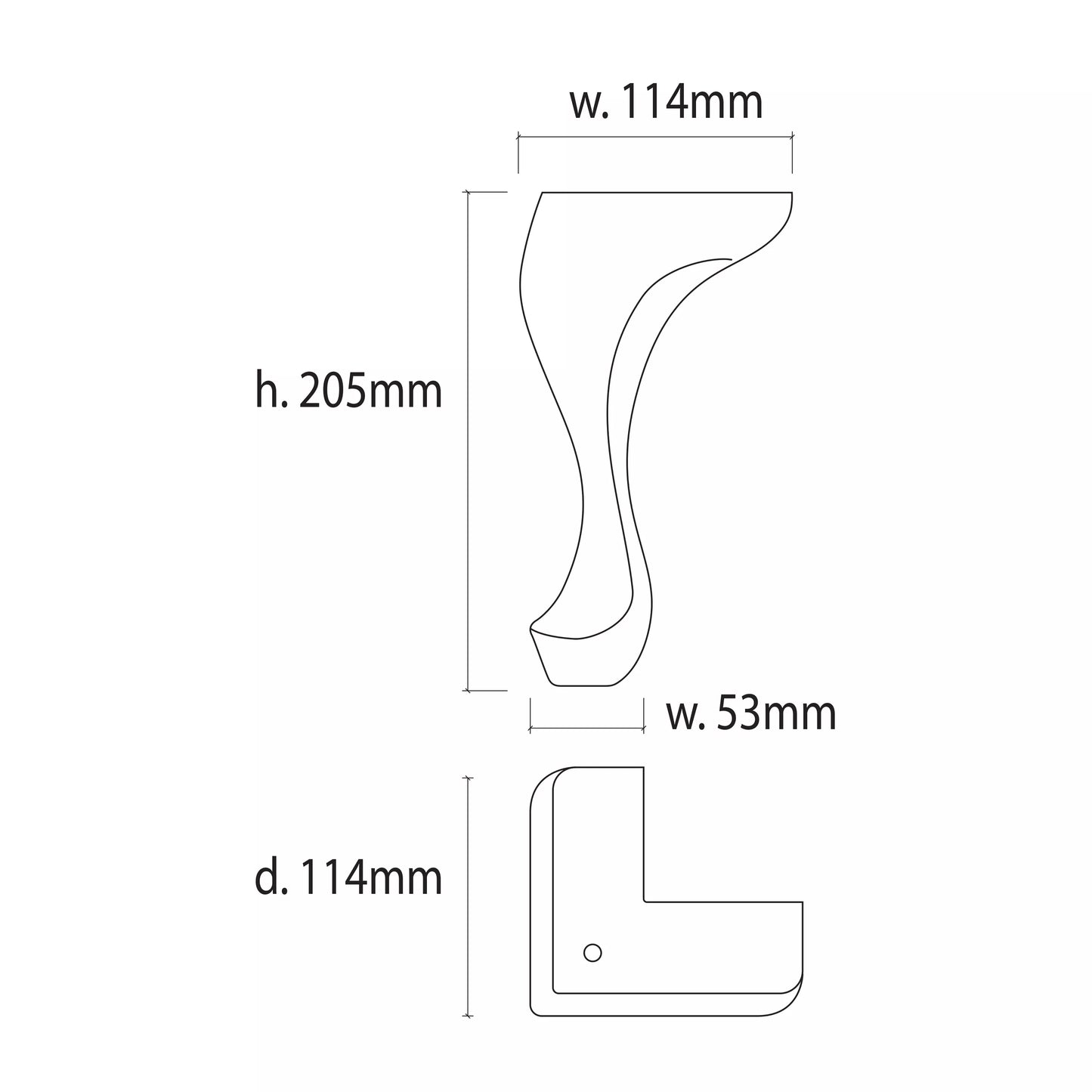 Warwick Leg Cabriole Mahogany / Mollies New Zealand