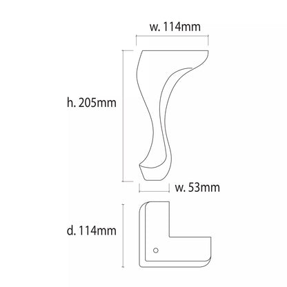 Warwick Leg Cabriole Mahogany / Mollies New Zealand