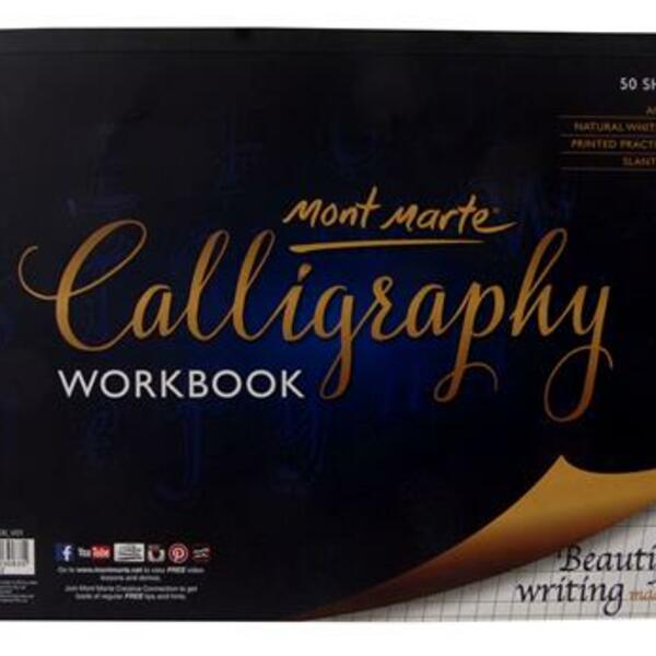 MONT MARTE Calligraphy Workbook A4 | Mollies Make And Create NZ