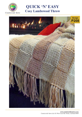 PATTERN Lambswool Throw | Mollies Make And Create NZ