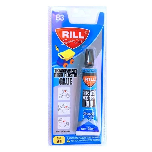 RILL STAR Transparent Rigid Plastic Glue | Mollies Make And Create NZ