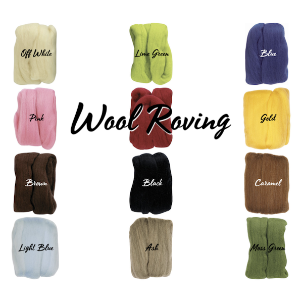 CLOVER Natural Wool Roving | Mollies Make And Create NZ