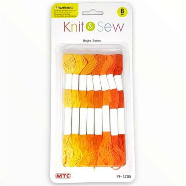 KNIT & SEW Embroidery Floss Oranges / Mollies New Zealand