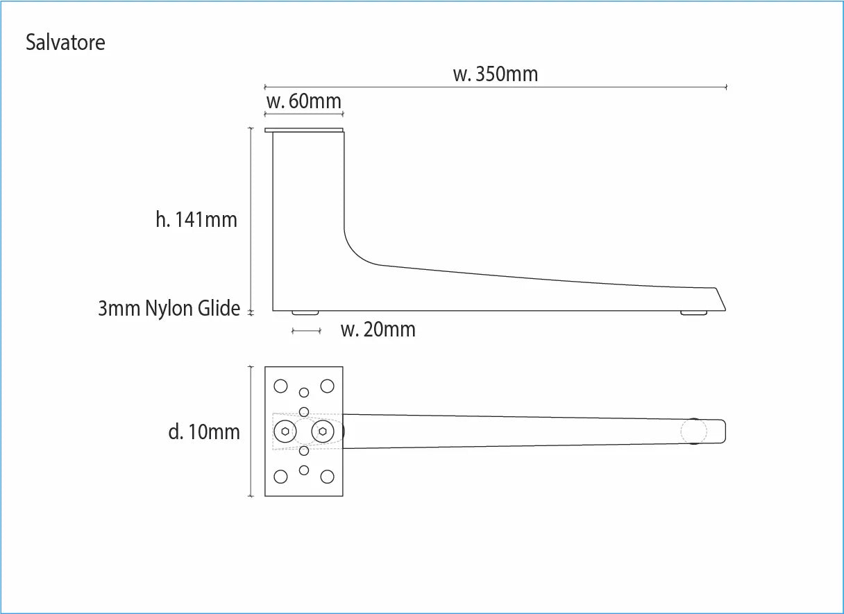 Warwick Leg Salvatore Matte Black / Mollies New Zealand