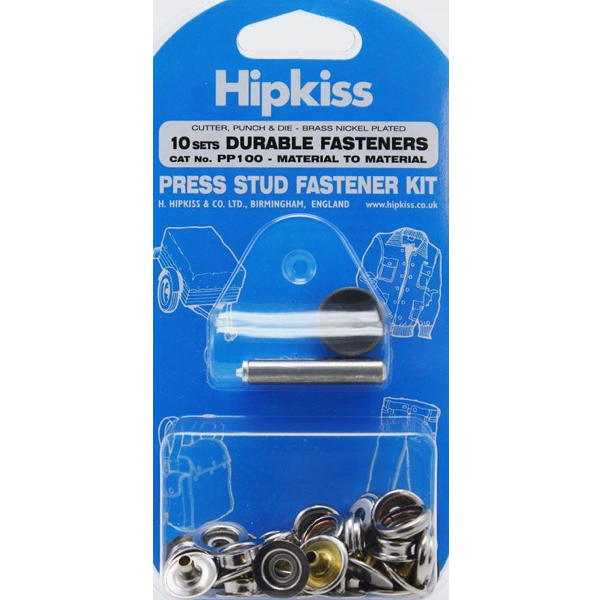 HIPKISS Press Studs Fabric to Fabric / Mollies New Zealand