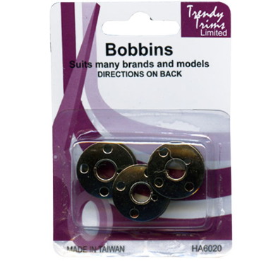 TRENDY TRIMS Metal Bobbins 3-Hole | Mollies Make And Create NZ