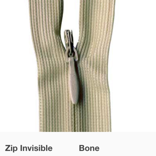 Invisible Zipper Bone 45cm / Mollies New Zealand