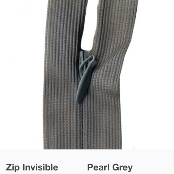 MOLLIES New Zealand / Invisible Zipper Pearl Grey #868 30-35cm