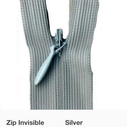 MOLLIES New Zealand / Invisible Zipper Silver #869 30-35cm
