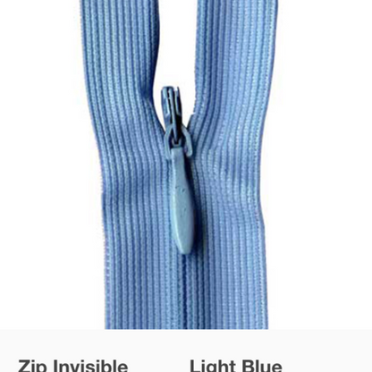 MOLLIES New Zealand / Invisible Zipper Light Blue #870 30-35cm