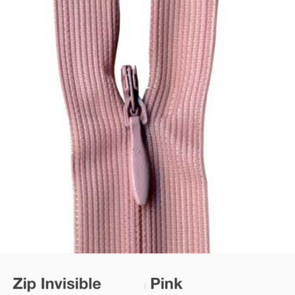 MOLLIES New Zealand / Invisible Zipper Pink #873 30-35cm