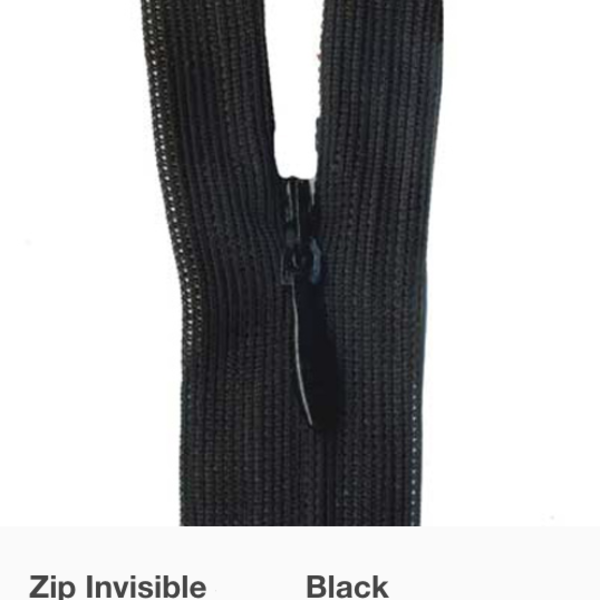 Invisible Zipper Black / Mollies New Zealand