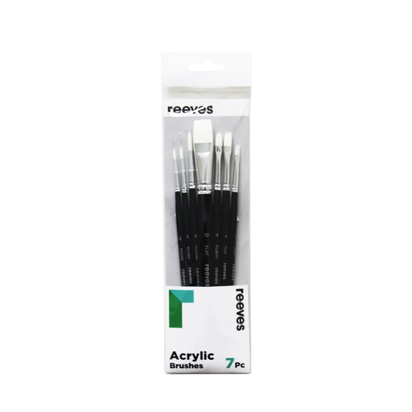 REEVES Acrylic Short Handle Brush Set / Mollies New Zealand