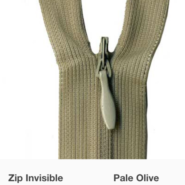 MOLLIES New Zealand / Invisible Zipper Pale Olive #944 30-35cm