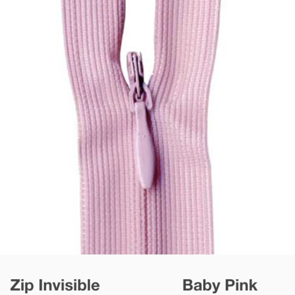 MOLLIES New Zealand / Invisible Zipper Baby Pink #942 30-35cm