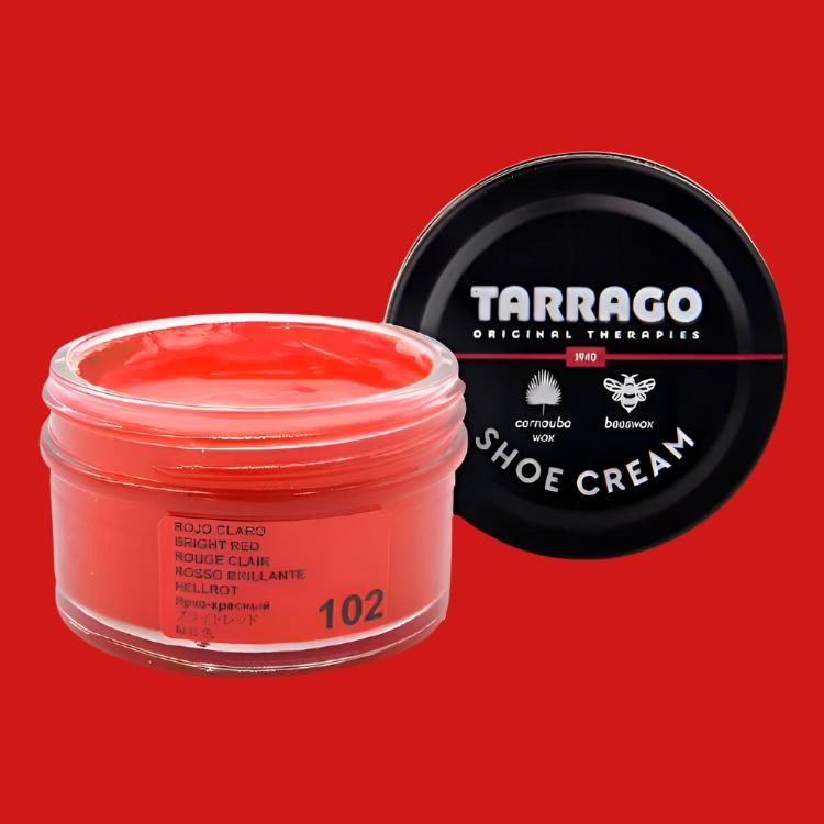 TARRAGO Shoe Cream 102 Bright Red 50ml / Mollies New Zealand