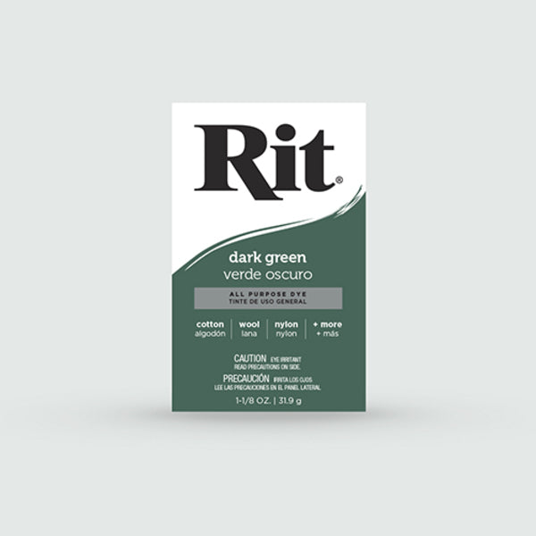 RIT Powder Dye Dark Green 31.9gm / Mollies New Zealand
