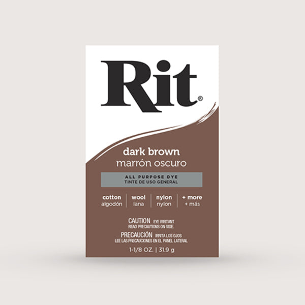 RIT Powder Dye Dark Brown 31.9gm / Mollies New Zealand