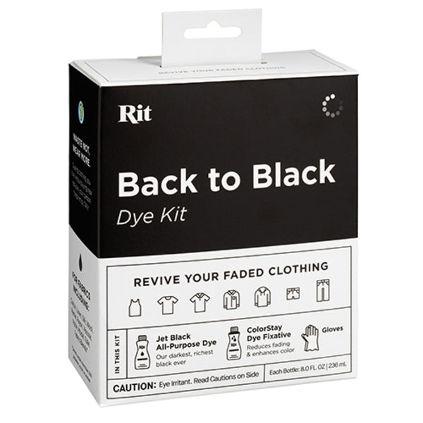 RIT Back to Black Dye Kit | Mollies Make And Create NZ