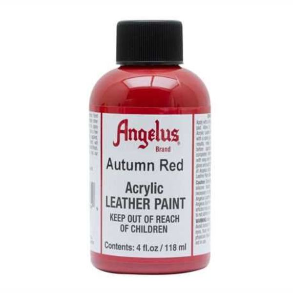 ANGELUS Acrylic Leather Paint Autumn Red 118ml Autumn Red / Mollies New Zealand