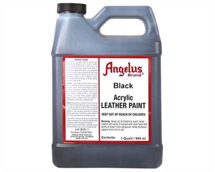 ANGELUS Acrylic Leather Paint Black | Mollies Make And Create NZ